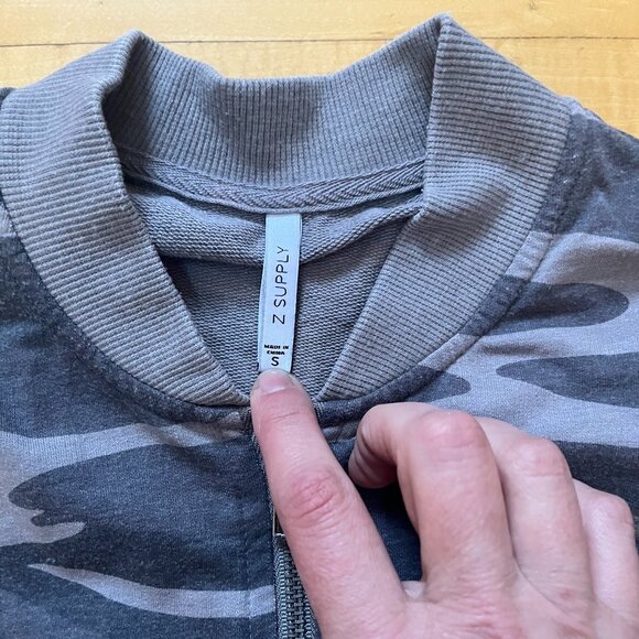 Z Supply Camo Zip Sweatshirt - Picture 3 of 3